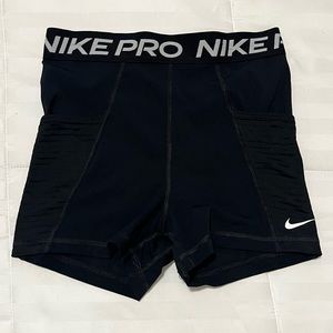 Women’s Black Nike Pro High Waisted 3” Shorts